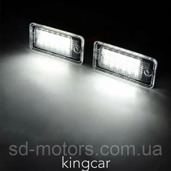 LED підсвітка номера AUDI (Ауді) A 4 B6 2000-2004 2 шт,8E0807430A ,8E0807430B ,8E0943021 ,8E0943022 2144584865 фото